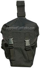 Black Hawk gas mask bag - front view