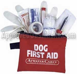 Dog first aid medical kit for emergency pet care