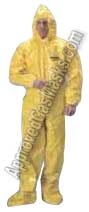 Tyvek BR 150 Protective Chemical Suit - Coveralls with boots and hood