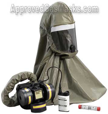 Breathe Easy gas mask hood protection system by 3m