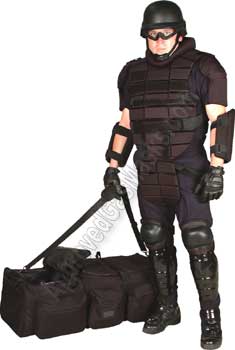 Riot control gear kit for police disturbance control or cell extraction