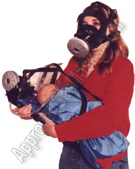 Baby infant child gas mask hood