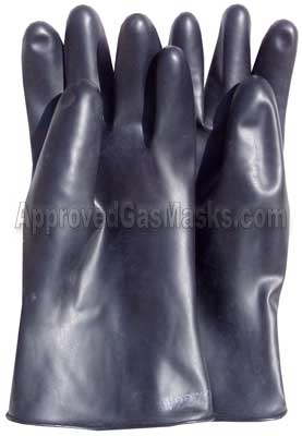 North butyl NBC rubber gloves offer the highest levels of chemical protection