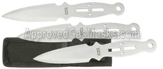 Throwing knife set - military fixed blade knife