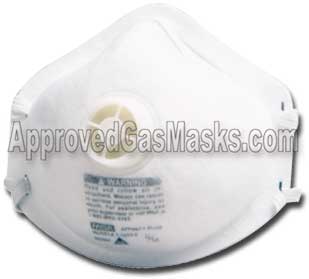 MSA Affinity Plus N95 disposable mask with exhalation valve