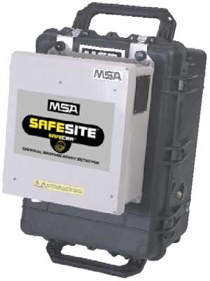 MSA SafeSite Chemical Warfare Agent field detector and monitor